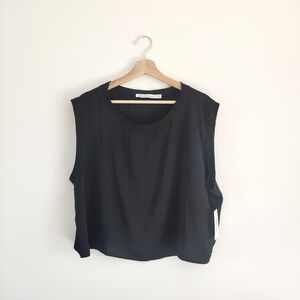 NWT Calvin Klein Relaxed Black Top